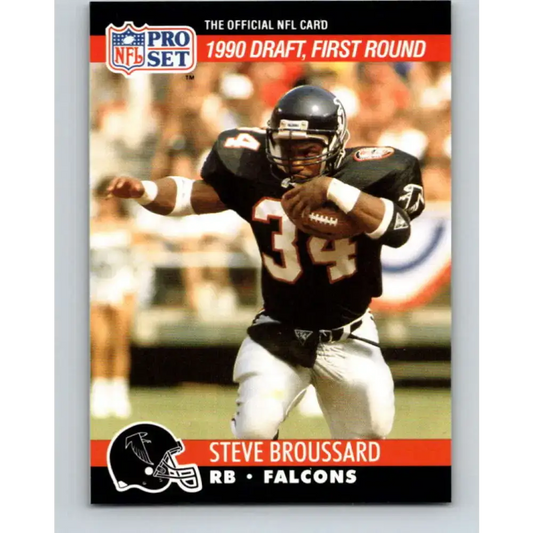 1990 Pro Set #688 Steve Broussard NM-MT RC Rookie Atlanta Falcons Football Card - Football Card Single