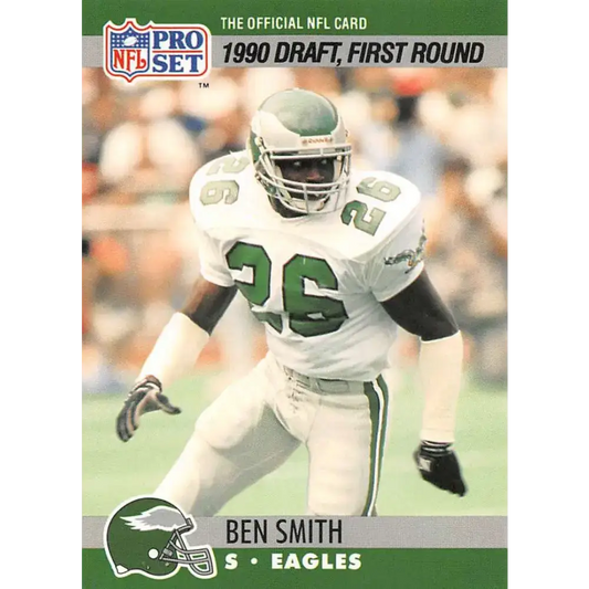 1990 Pro Set #690 Ben Smith NM-MT RC Rookie Philadelphia Eagles Football Card - Football Card Single