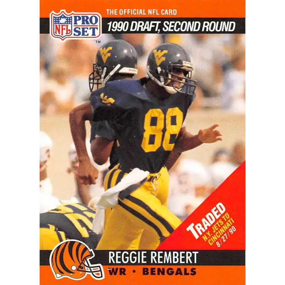 1990 Pro Set #697 Reggie Rembert NM-MT RC Rookie Cincinnati Bengals Football Card - Football Card Single