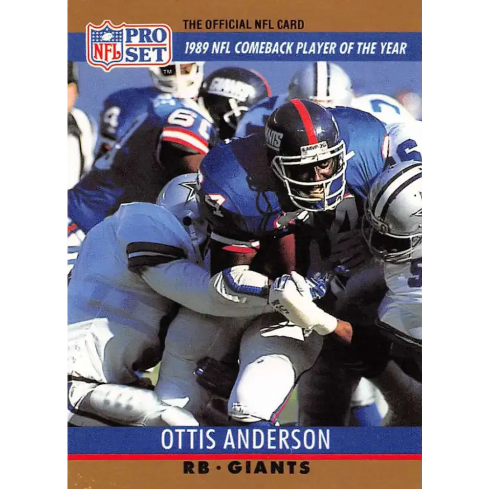 1990 Pro Set #7 Ottis Anderson NM-MT New York Giants Football Card - Football Card Single