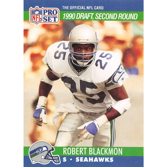 1990 Pro Set #703 Robert Blackmon NM-MT RC Rookie Seattle Seahawks Football Card - Football Card Single