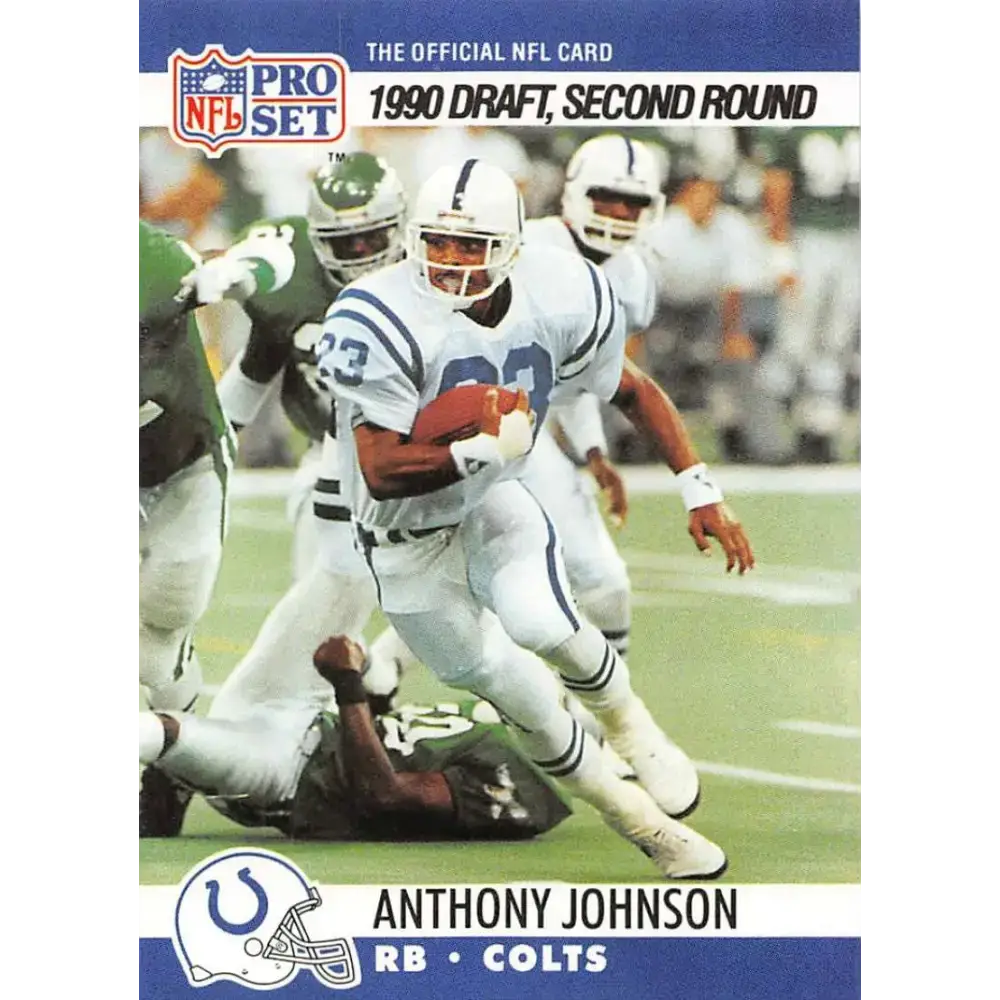 1990 Pro Set #705 Anthony Johnson NM-MT RC Rookie Indianapolis Colts Football Card - Football Card Single
