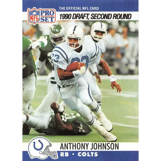 1990 Pro Set #705 Anthony Johnson NM-MT RC Rookie Indianapolis Colts Football Card - Football Card Single