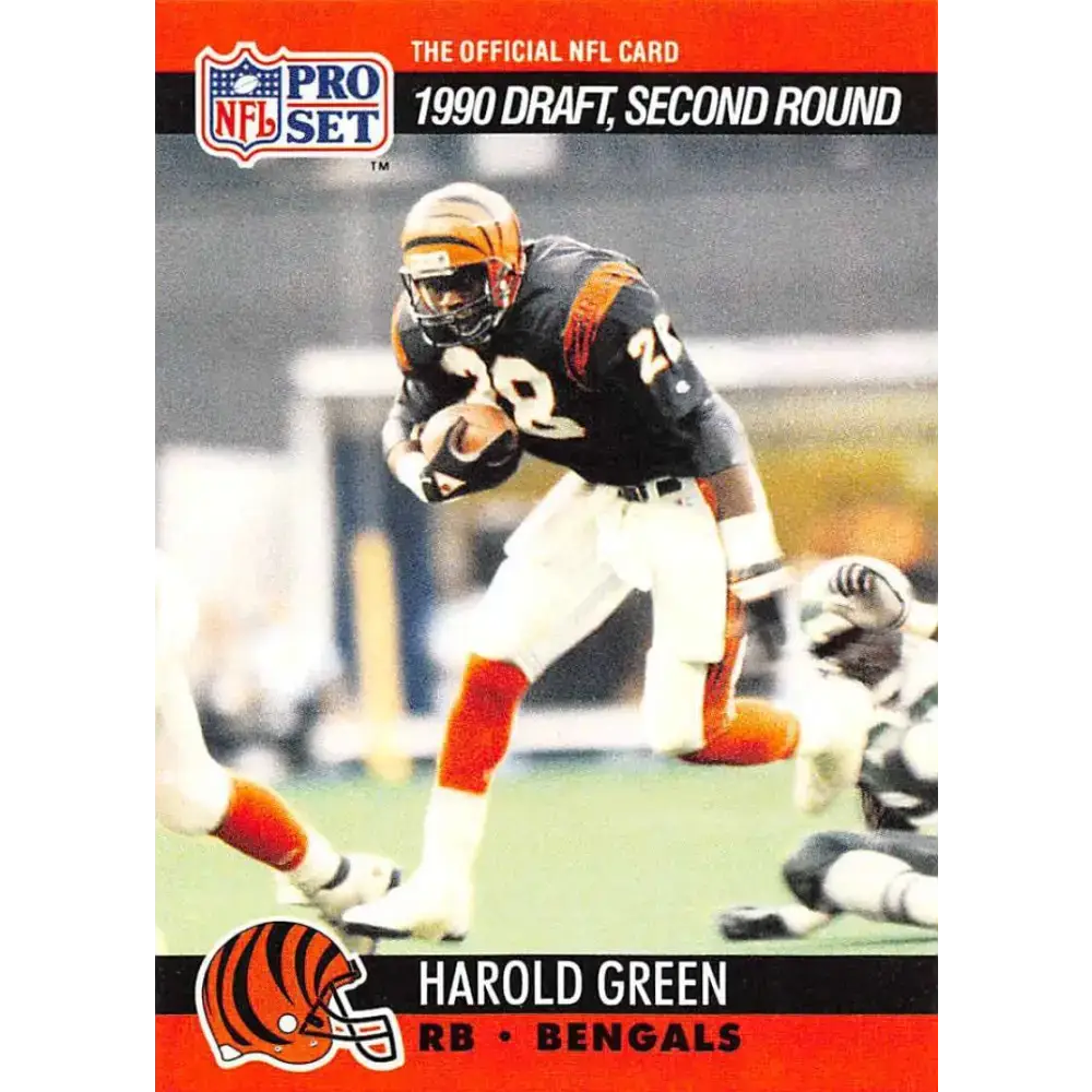 1990 Pro Set #707 Harold Green NM-MT RC Rookie Cincinnati Bengals Football Card - Football Card Single