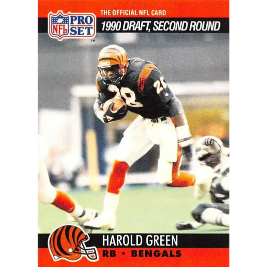 1990 Pro Set #707 Harold Green NM-MT RC Rookie Cincinnati Bengals Football Card - Football Card Single