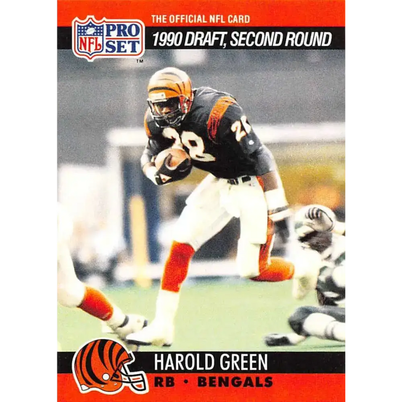 1990 Pro Set #707 Harold Green NM-MT RC Rookie Cincinnati Bengals Football Card - Football Card Single