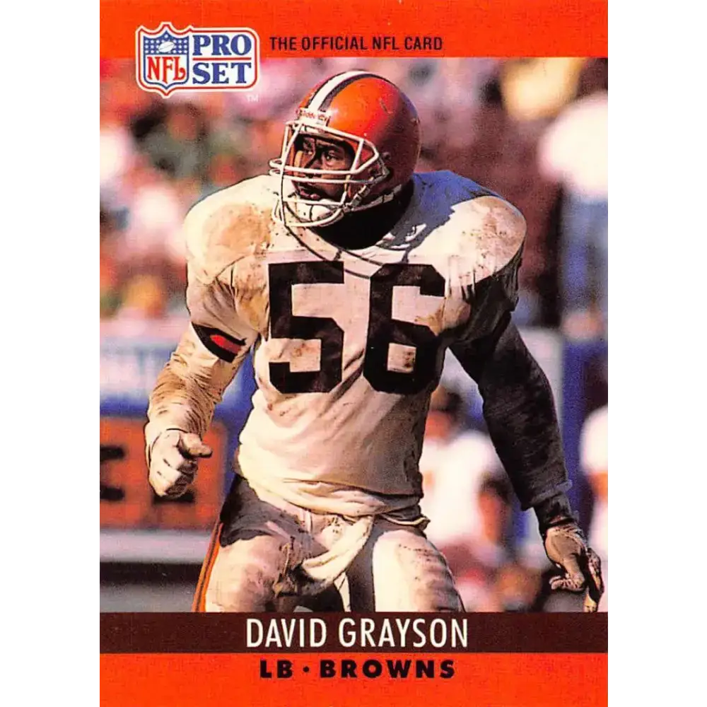 1990 Pro Set #71 David Grayson NM-MT Cleveland Browns Football Card - Football Card Single