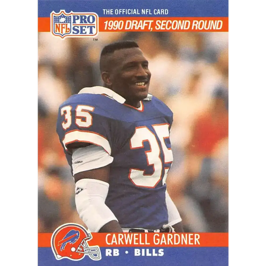 1990 Pro Set #711 Carwell Gardner NM-MT RC Rookie Buffalo Bills Football Card - Football Card Single