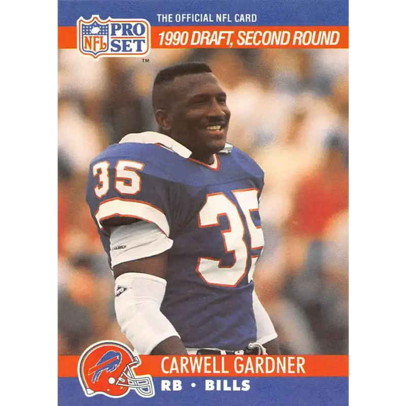 1990 Pro Set #711 Carwell Gardner NM-MT RC Rookie Buffalo Bills Football Card - Football Card Single