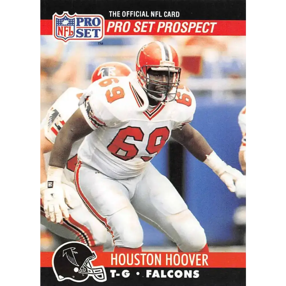 1990 Pro Set #724 Houston Hoover NM-MT RC Rookie Atlanta Falcons Football Card - Football Card Single