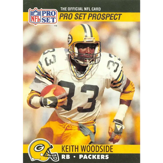 1990 Pro Set #734 Keith Woodside NM-MT Green Bay Packers Football Card - Football Card Single