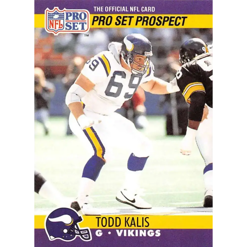 1990 Pro Set #738 Todd Kalis NM-MT RC Rookie Minnesota Vikings Football Card - Football Card Single