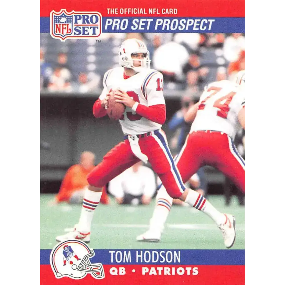 1990 Pro Set #739 Tom Hodson NM-MT RC Rookie New England Patriots Football Card - Football Card Single