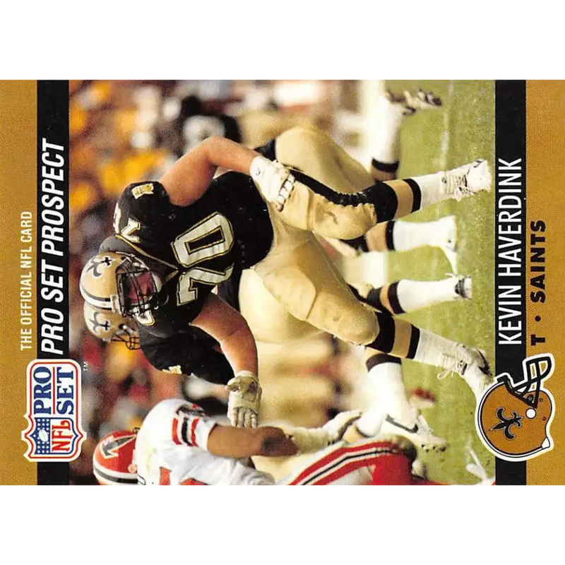 1990 Pro Set #742 Kevin Haverdink NM-MT RC Rookie New Orleans Saints Football Card - Football Card Single