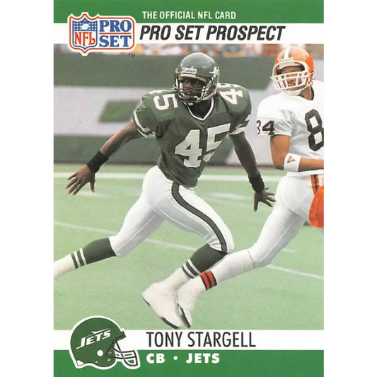 1990 Pro Set #745 Tony Stargell NM-MT RC Rookie New York Jets Football Card - Football Card Single
