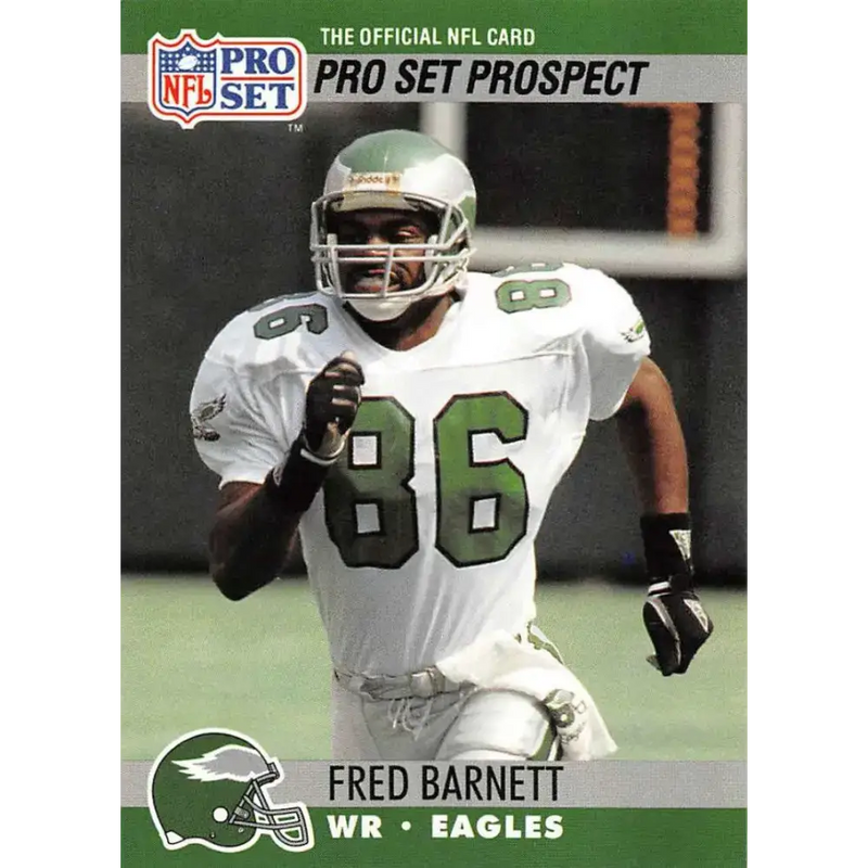 1990 Pro Set #746 Fred Barnett NM-MT RC Rookie Philadelphia Eagles Football Card - Football Card Single