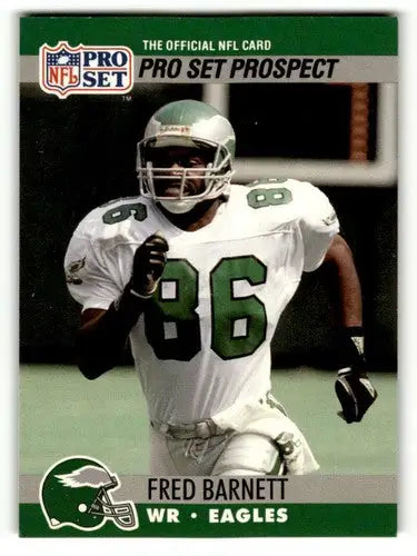 Fred Barnett Philadelphia Eagles football card from 1990 Pro Set collection