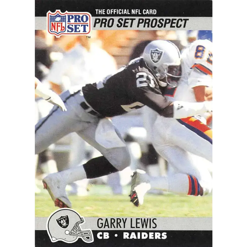 1990 Pro Set #752 Garry Lewis NM-MT RC Rookie Los Angeles Raiders Football Card - Football Card Single