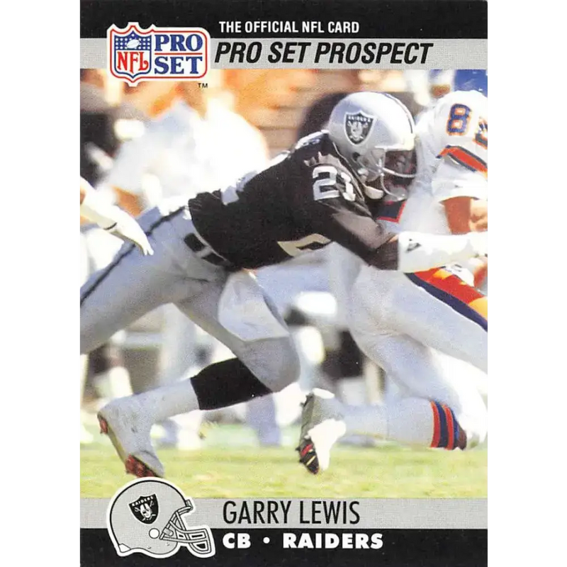 1990 Pro Set #752 Garry Lewis NM-MT RC Rookie Los Angeles Raiders Football Card - Football Card Single