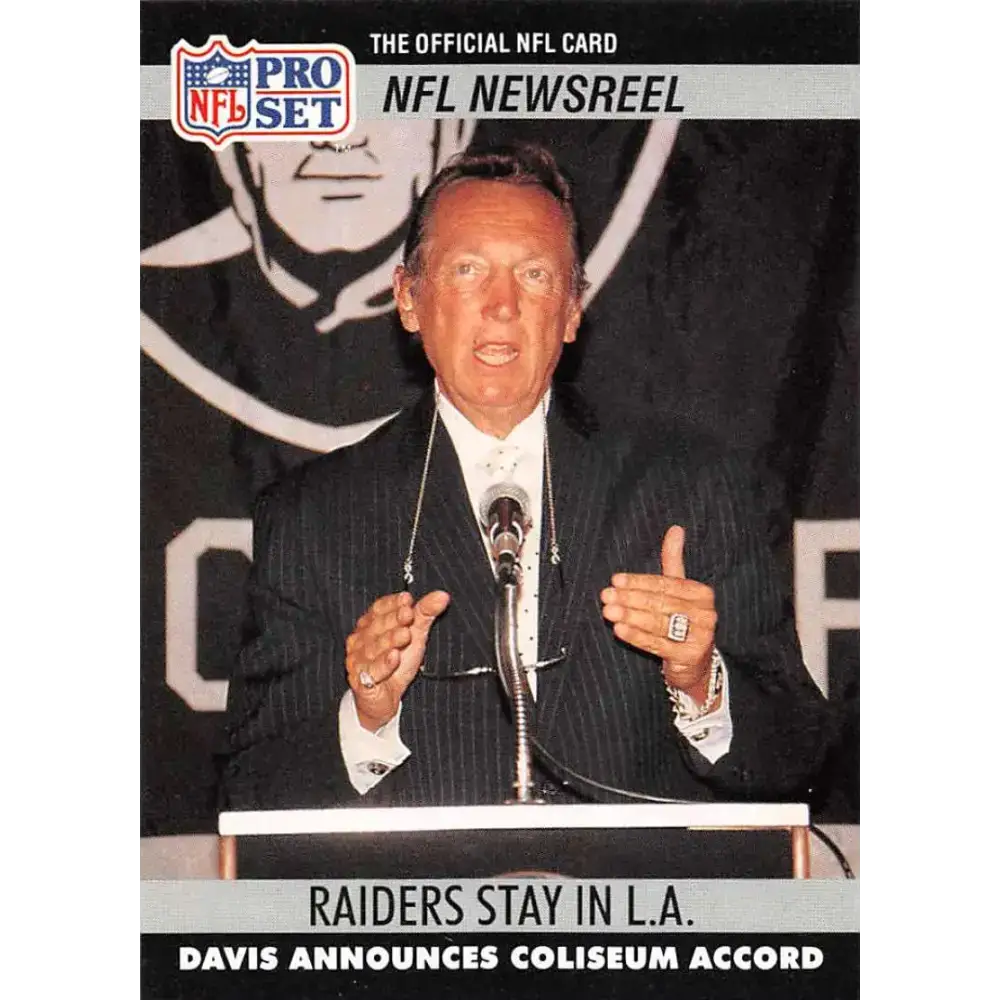 1990 Pro Set #786 Al Davis NM-MT Los Angeles Raiders Football Card - Football Card Single