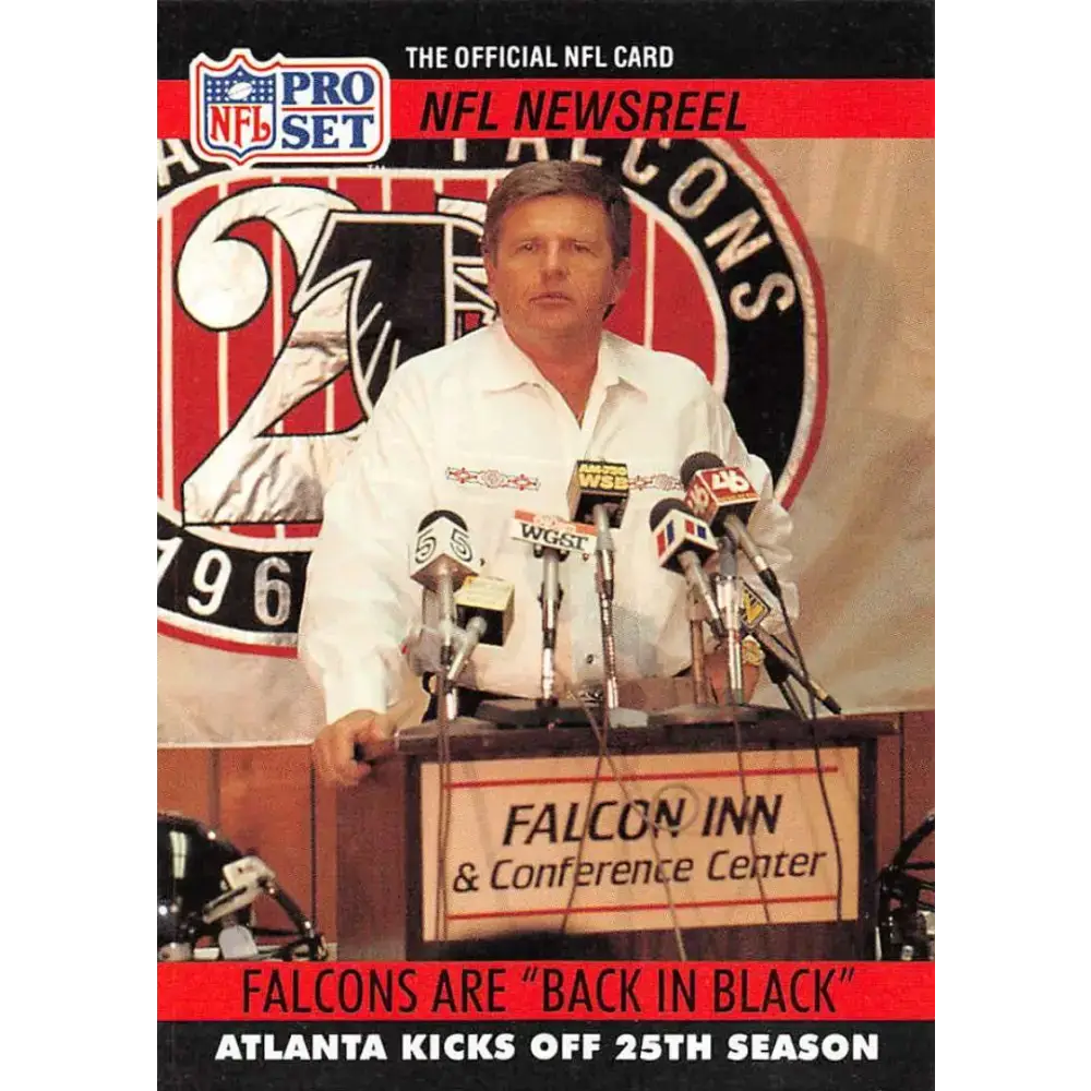1990 Pro Set #787 Jerry Glanville NM-MT Atlanta Falcons Football Card - Football Card Single