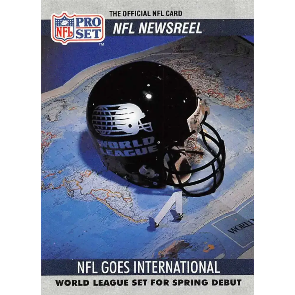 1990 Pro Set #788 World League Debut NM-MT Football Card - Football Card Single