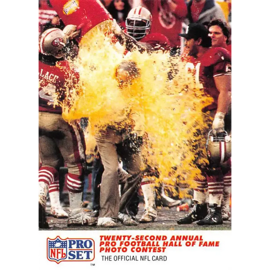 1990 Pro Set #795 Gatorade Shower NM-MT San Francisco 49ers Football Card - Football Card Single