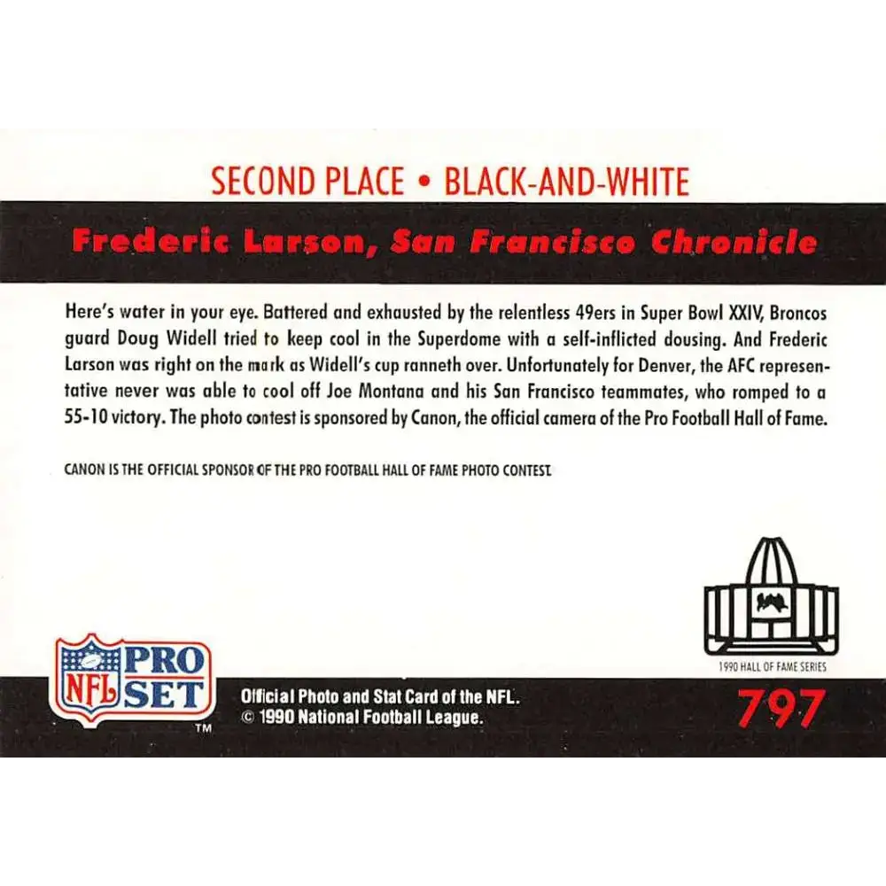 1990 Pro Set #797 Doug Widell NM-MT Denver Broncos Football Card - Football Card Single