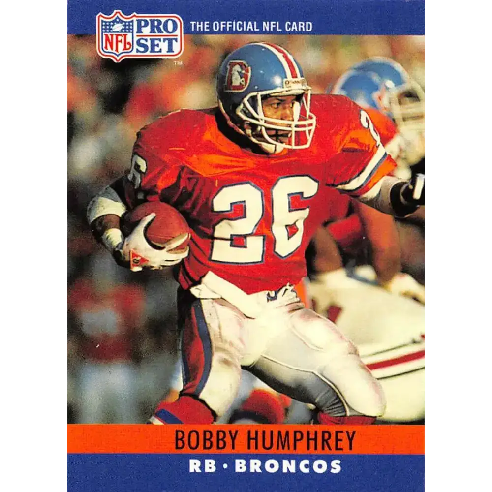 1990 Pro Set #91 Bobby Humphrey NM-MT Denver Broncos Football Card - Football Card Single