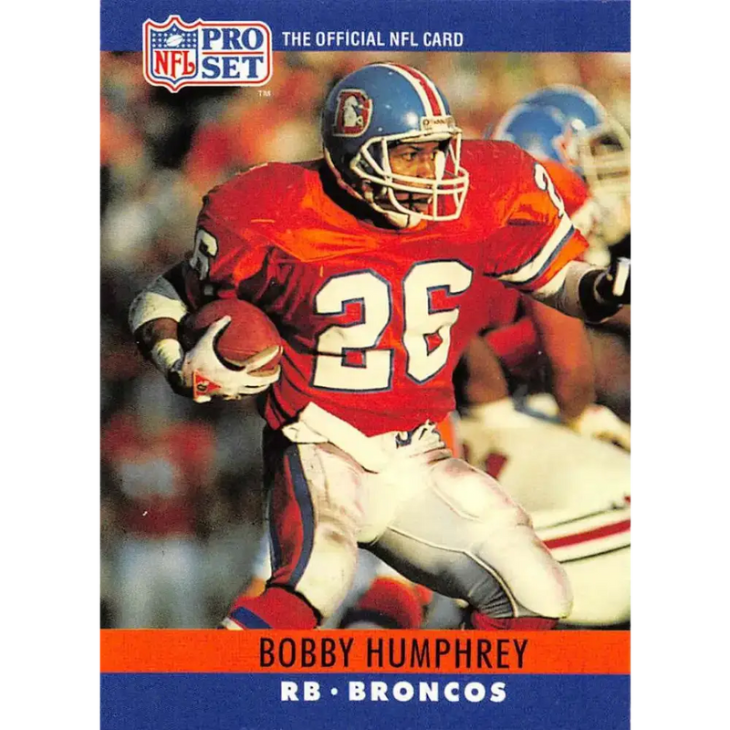 1990 Pro Set #91 Bobby Humphrey NM-MT Denver Broncos Football Card - Football Card Single