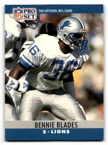 Bennie Blades Detroit Lions football card from 1990 Pro Set product ID 60115