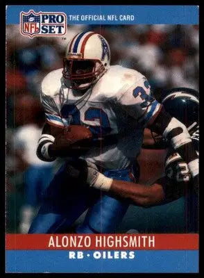 1990 Pro Set Alonzo Highsmith 121 Houston Oilers