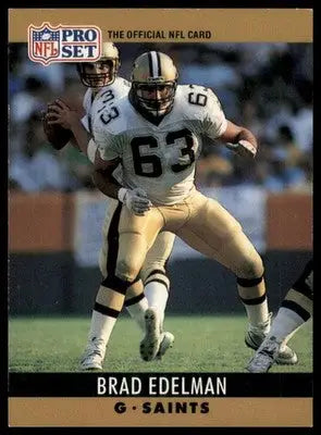 1990 Pro Set Brad Edelman 211 New Orleans Saints