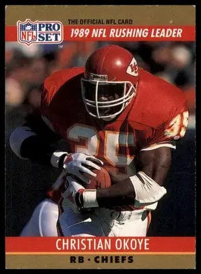 1990 Pro Set Christian Okoye 9 Kansas City Chiefs