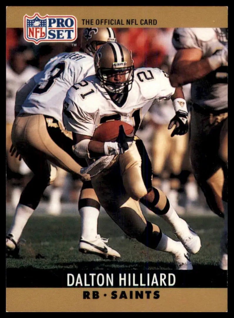 1990 Pro Set Dalton Hilliard 213 New Orleans Saints LP - Football Card Single