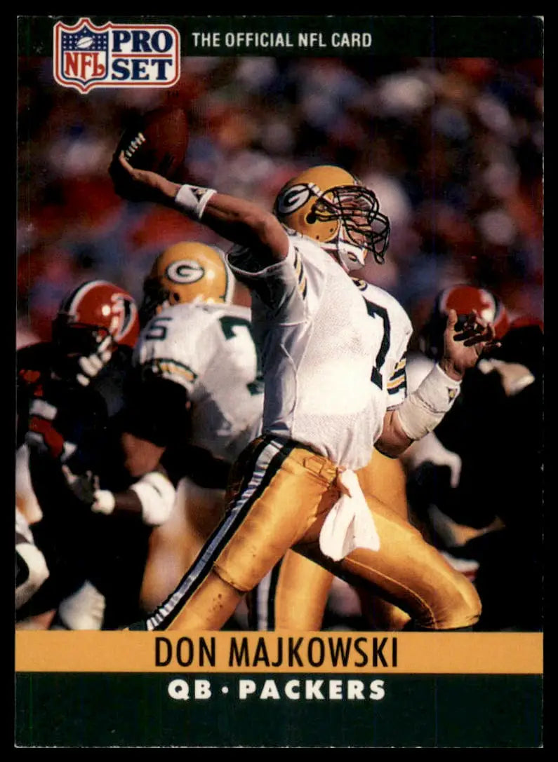 1990 Pro Set Don Majkowski 112 Green Bay Packers NM - Football Card Single