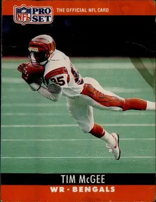 1990 Pro Set FACT Cincinnati #64 Tim McGee - Football Card Single