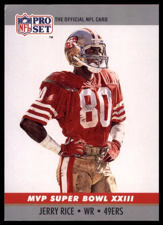 1990 Pro Set Jerry Rice Mvp #23 San Francisco 49ers Football Card NFL Sports - Football Card Single