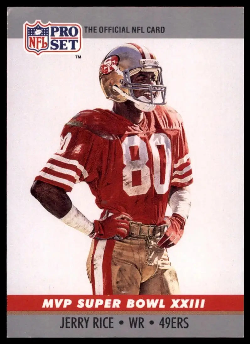 1990 Pro Set Jerry Rice Mvp #23 San Francisco 49ers Football Card NFL Sports