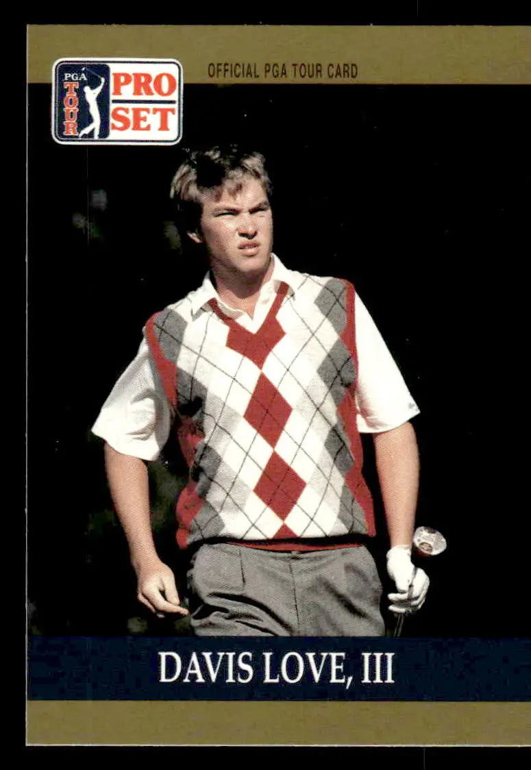 1990 Pro Set PGA Tour #56 Davis Love III - Other