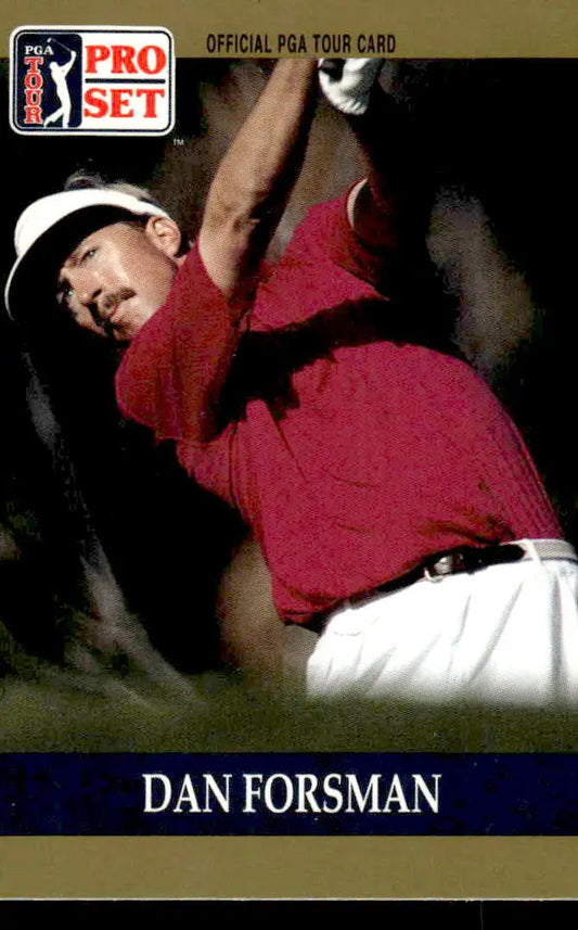 1990 Pro Set PGA Tour #59 Dan Forsman - Golf Card Single