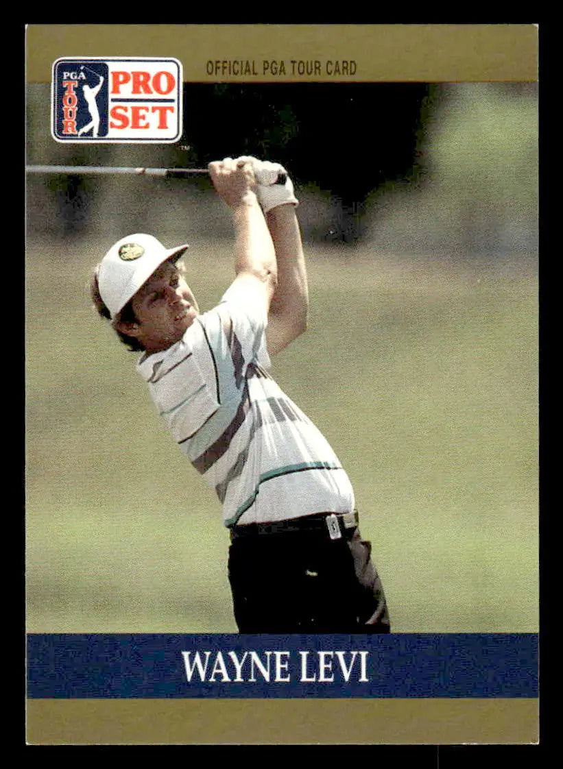 1990 Pro Set PGA Tour #66 Wayne Levi - Golf Card Single