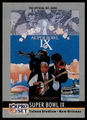 1990 Pro Set - Super Bowl Collectibles Super Bowl IX 9 Steelers / Vikings