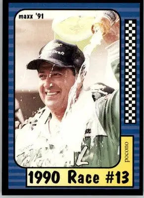 1990 Race #13 Pocono - 1991 Maxx - #183 - Racing - Racing Card Single