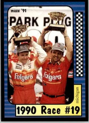1990 Race #19 Michigan - 1991 Maxx - #189 - Racing - Racing Card Single