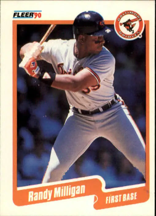 1990 Randy Milligan Fleer Baseball Card #183 - Baseball Card Single