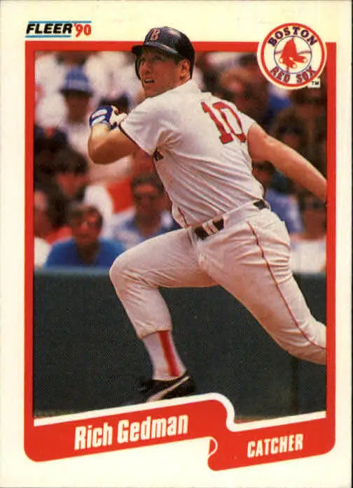 1990 Rich Gedman Fleer Baseball Card #276 - Baseball Card Single