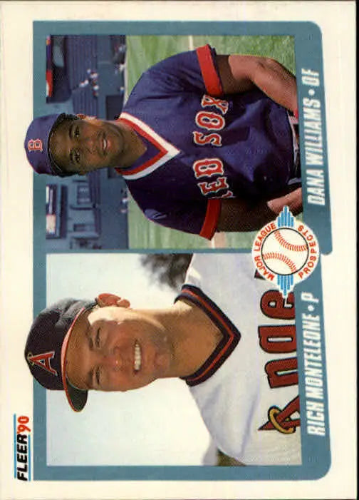 1990 Rich Monteleone / Dana Williams Fleer Baseball Card #648 - Baseball Card Single