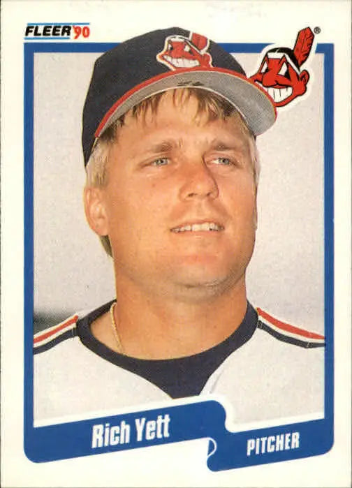 1990 Rich Yett Fleer Baseball Card #504 - Baseball Card Single