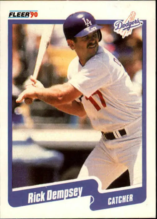 1990 Rick Dempsey Fleer Baseball Card #392 - Baseball Card Single